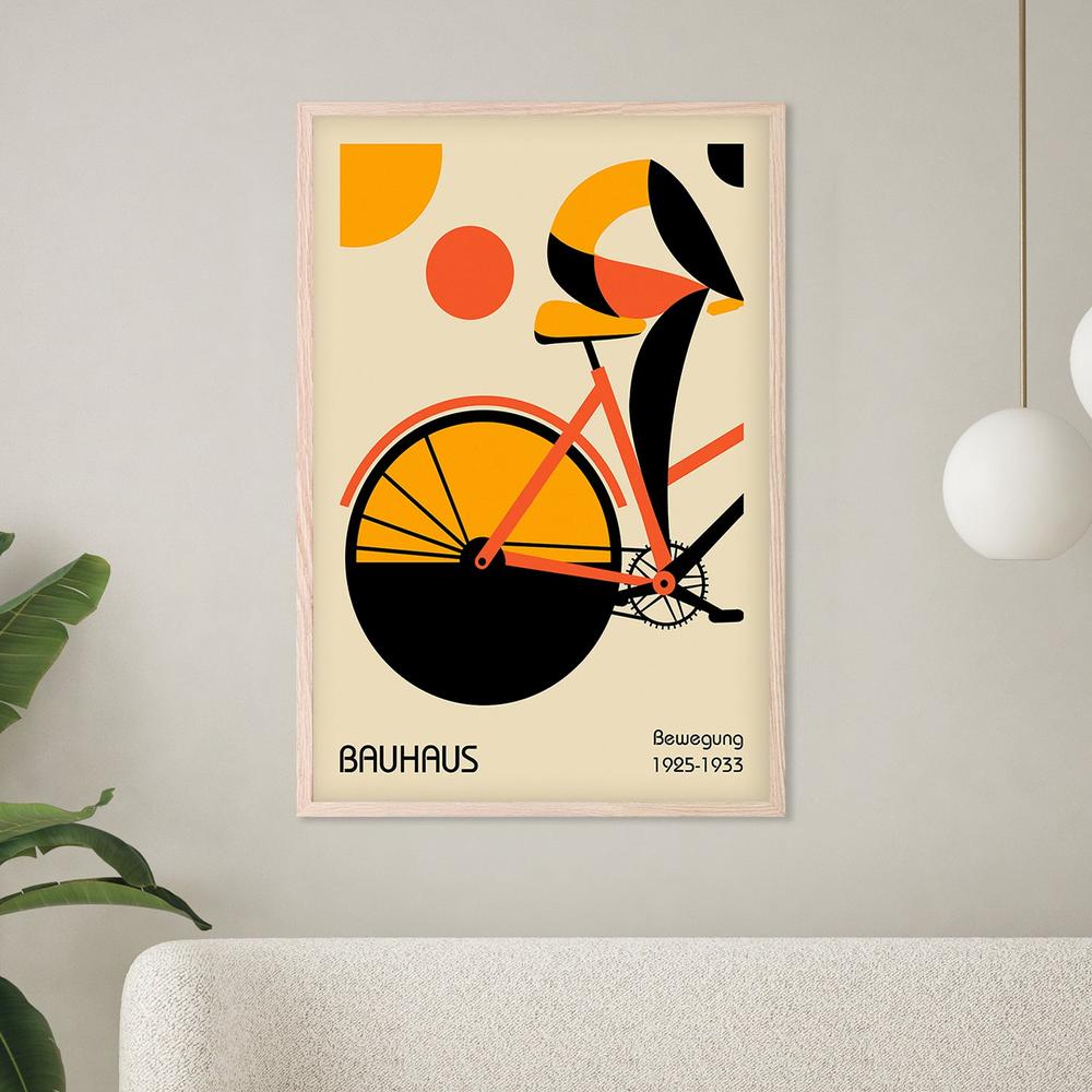 Abstract Bike Rider-by-Fadil Roze-wall-art-print-canvas-poster-framed-Gioia