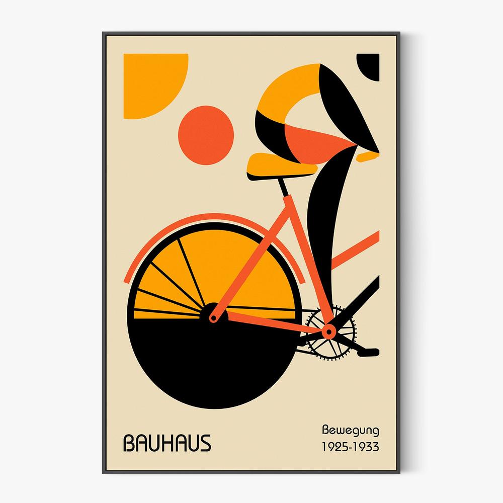 Abstract Bike Rider-by-Fadil Roze-wall-art-print-canvas-poster-framed-Gioia