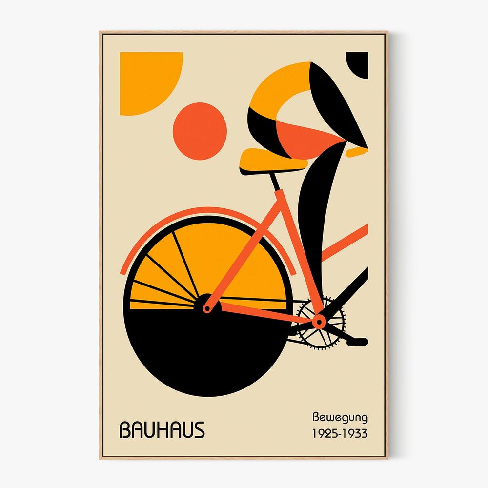 Abstract Bike Rider-by-Fadil Roze-wall-art-print-canvas-poster-framed-Gioia