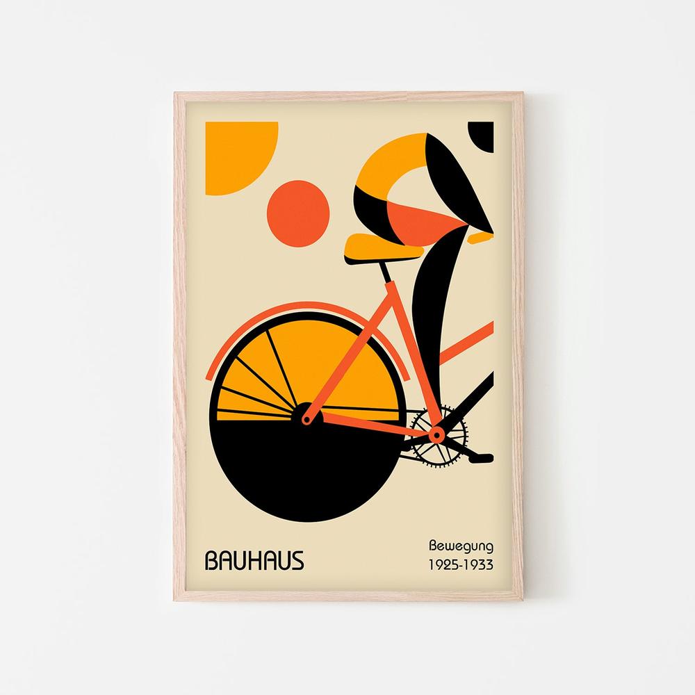 Abstract Bike Rider-by-Fadil Roze-wall-art-print-canvas-poster-framed-Gioia