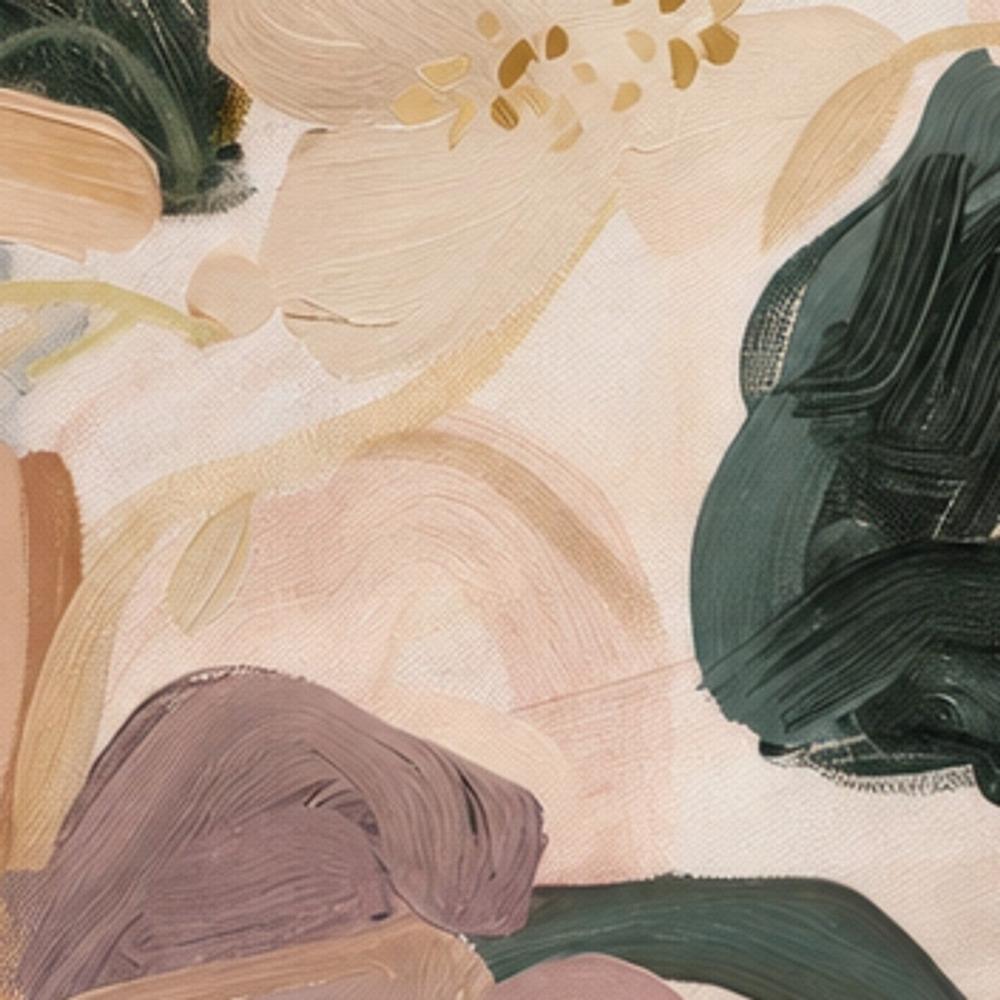 Abstract Blooms, Warm Neutral-by-Stephanie Jeuffroy-wall-art-print-canvas-poster-framed-Gioia