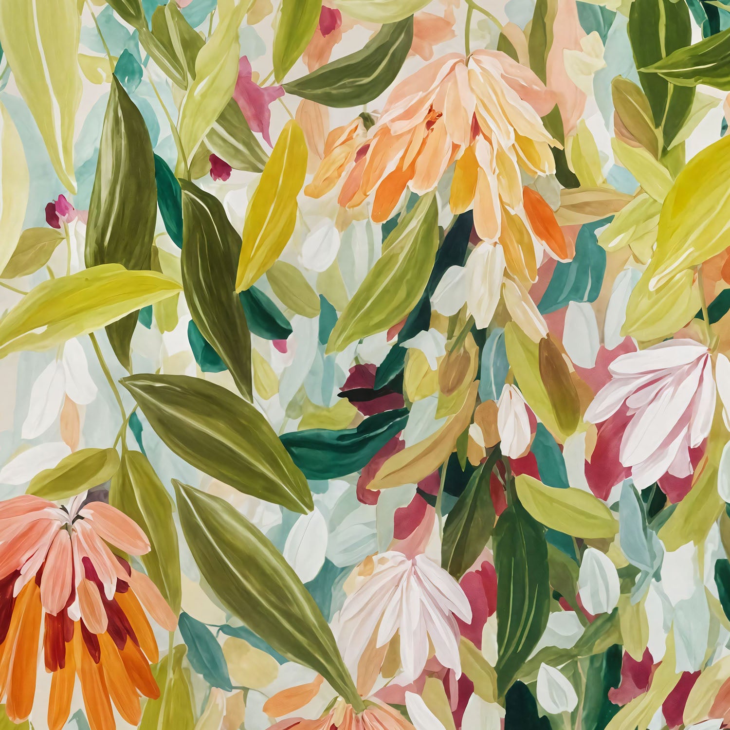 Abstract Floral Garden-by-Edie-wall-art-print-canvas-poster-framed-Gioia