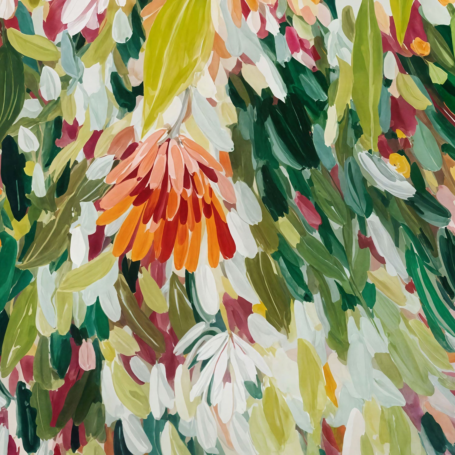 Abstract Floral Garden-by-Edie-wall-art-print-canvas-poster-framed-Gioia