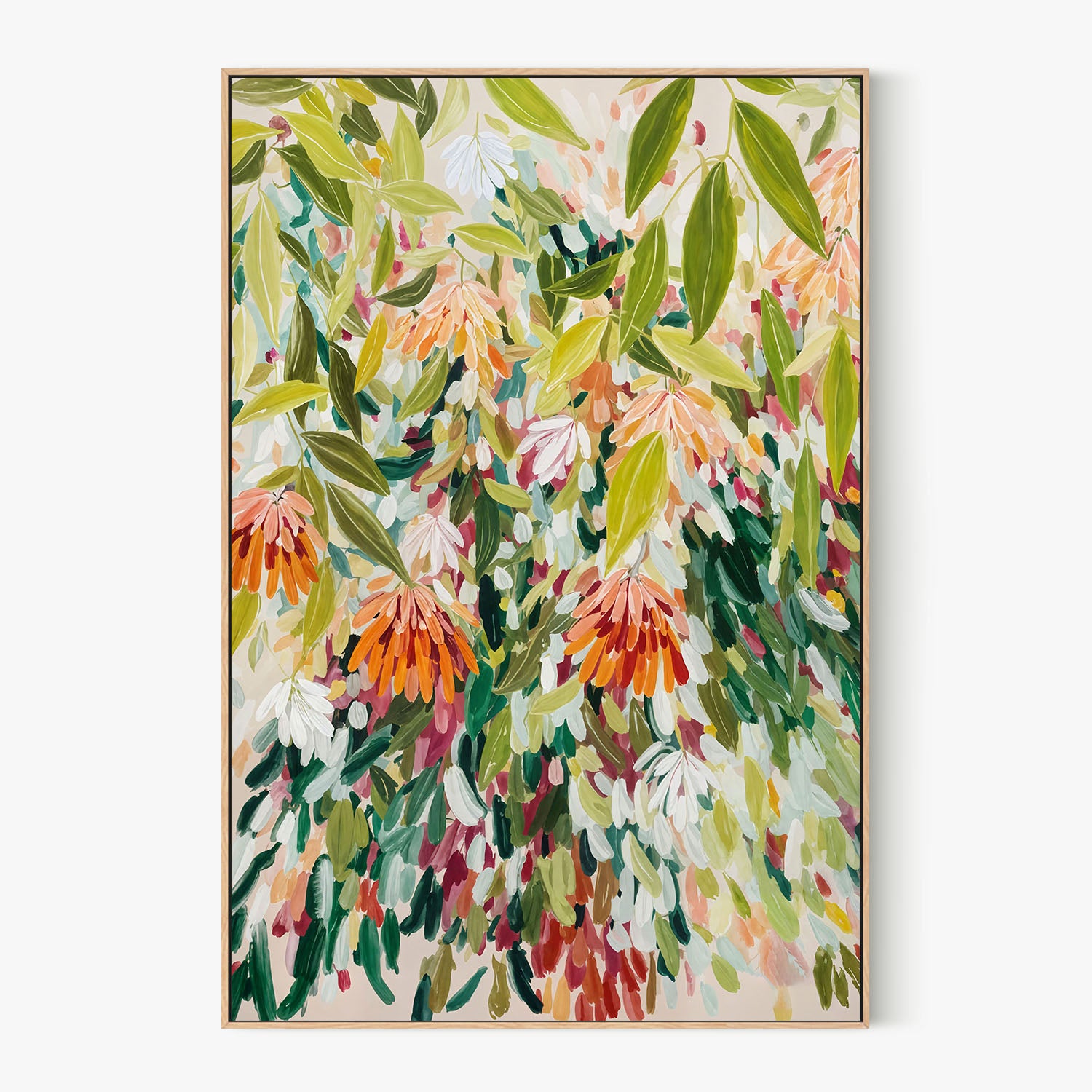 Abstract Floral Garden-by-Edie-wall-art-print-canvas-poster-framed-Gioia