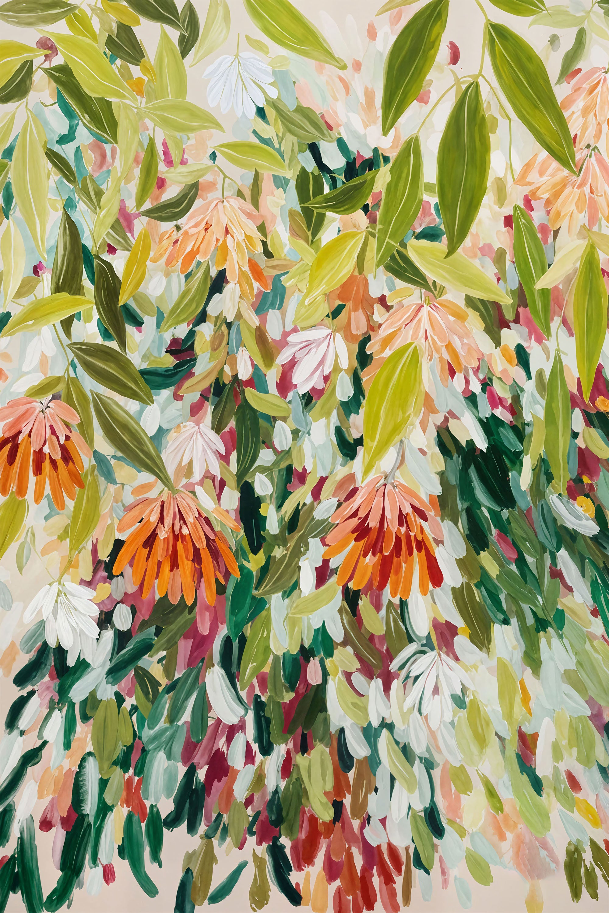 Abstract Floral Garden-by-Edie-wall-art-print-canvas-poster-framed-Gioia