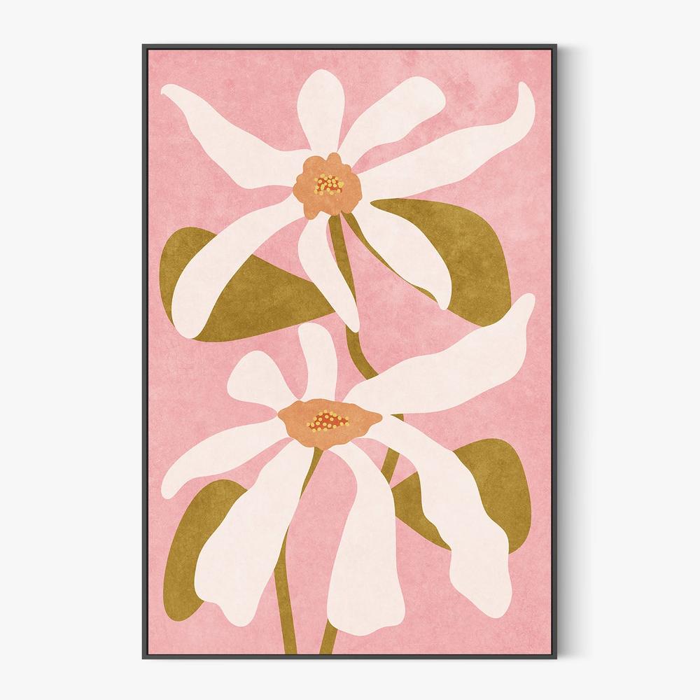 Abstract Flowers, Style A-by-Raissa Oltmanns-wall-art-print-canvas-poster-framed-Gioia