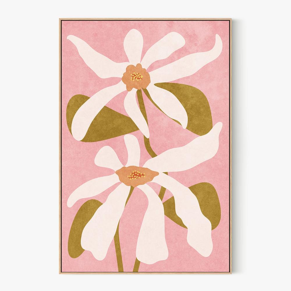Abstract Flowers, Style A-by-Raissa Oltmanns-wall-art-print-canvas-poster-framed-Gioia