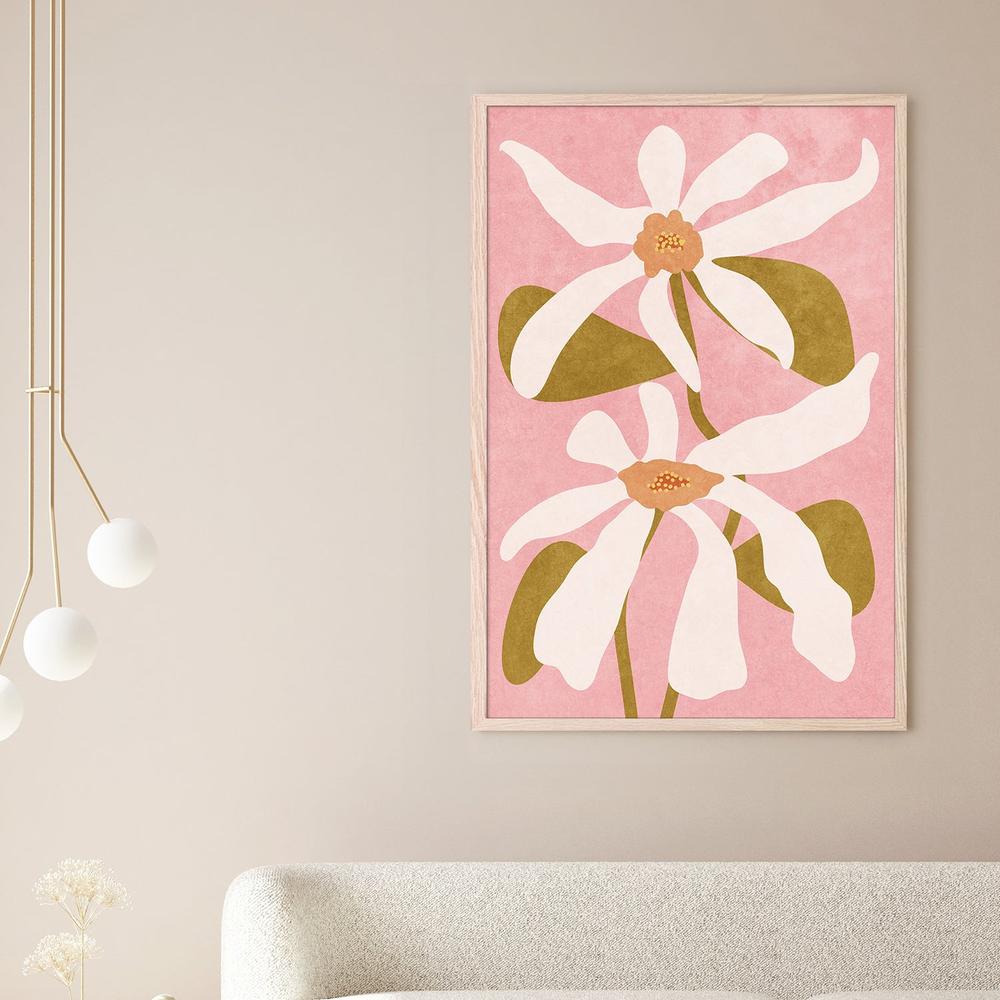 Abstract Flowers, Style A-by-Raissa Oltmanns-wall-art-print-canvas-poster-framed-Gioia