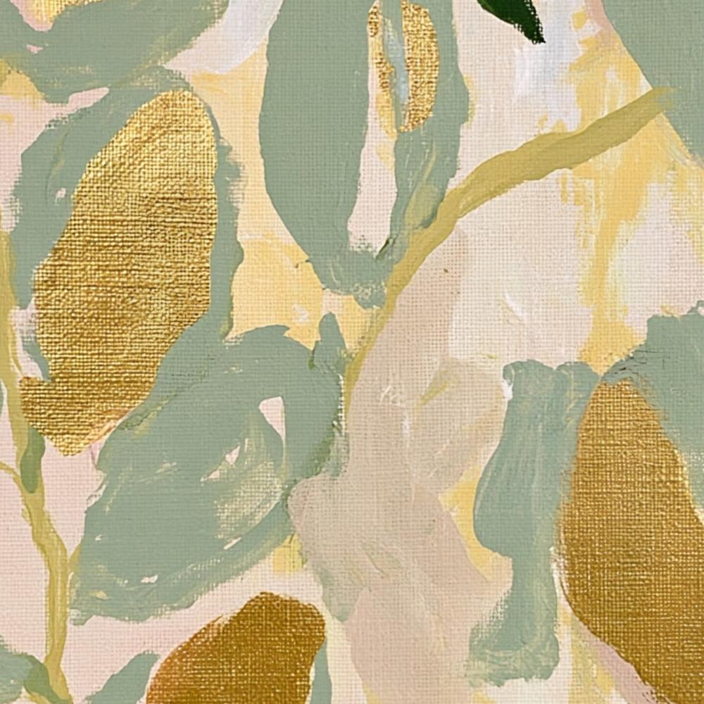 Abstract Gold Leaves-by-Stephanie Jeuffroy-wall-art-print-canvas-poster-framed-Gioia