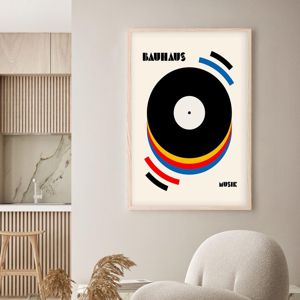 Abstract Music Vinyl-by-Retrodrome-wall-art-print-canvas-poster-framed-Gioia