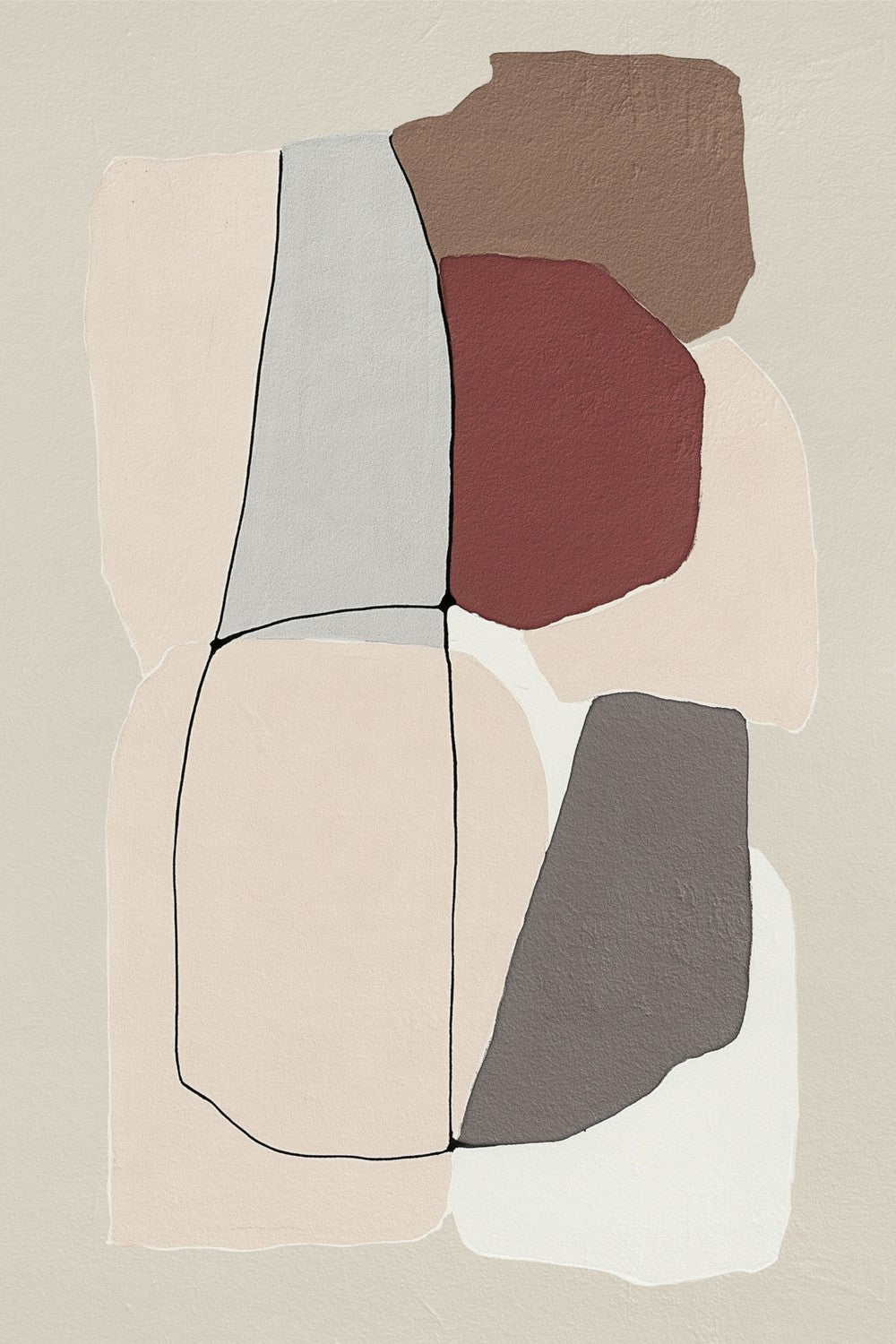 Abstract Organic Shapes-by-Alma-wall-art-print-canvas-poster-framed-Gioia