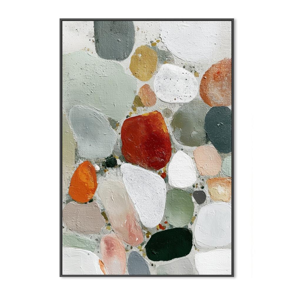 Abstract Pebble Mosaic I-by-Chromatic Storm Studio-wall-art-print-canvas-poster-framed-Gioia