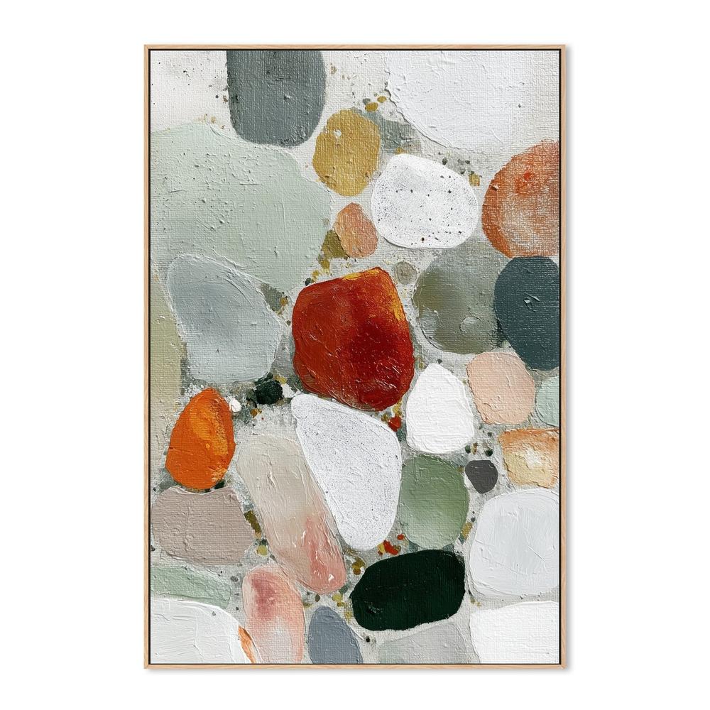 Abstract Pebble Mosaic I-by-Chromatic Storm Studio-wall-art-print-canvas-poster-framed-Gioia