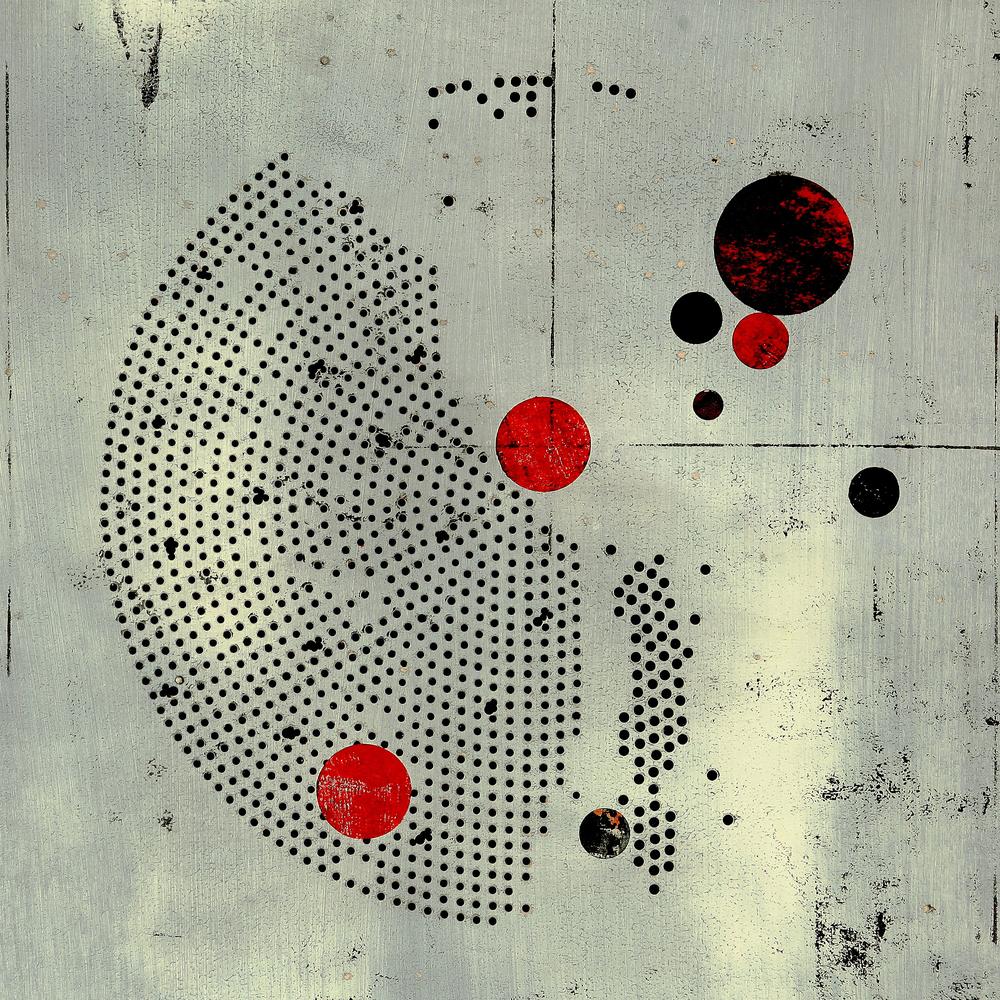 Abstract Red Circles-by-Petr Strnad-wall-art-print-canvas-poster-framed-Gioia