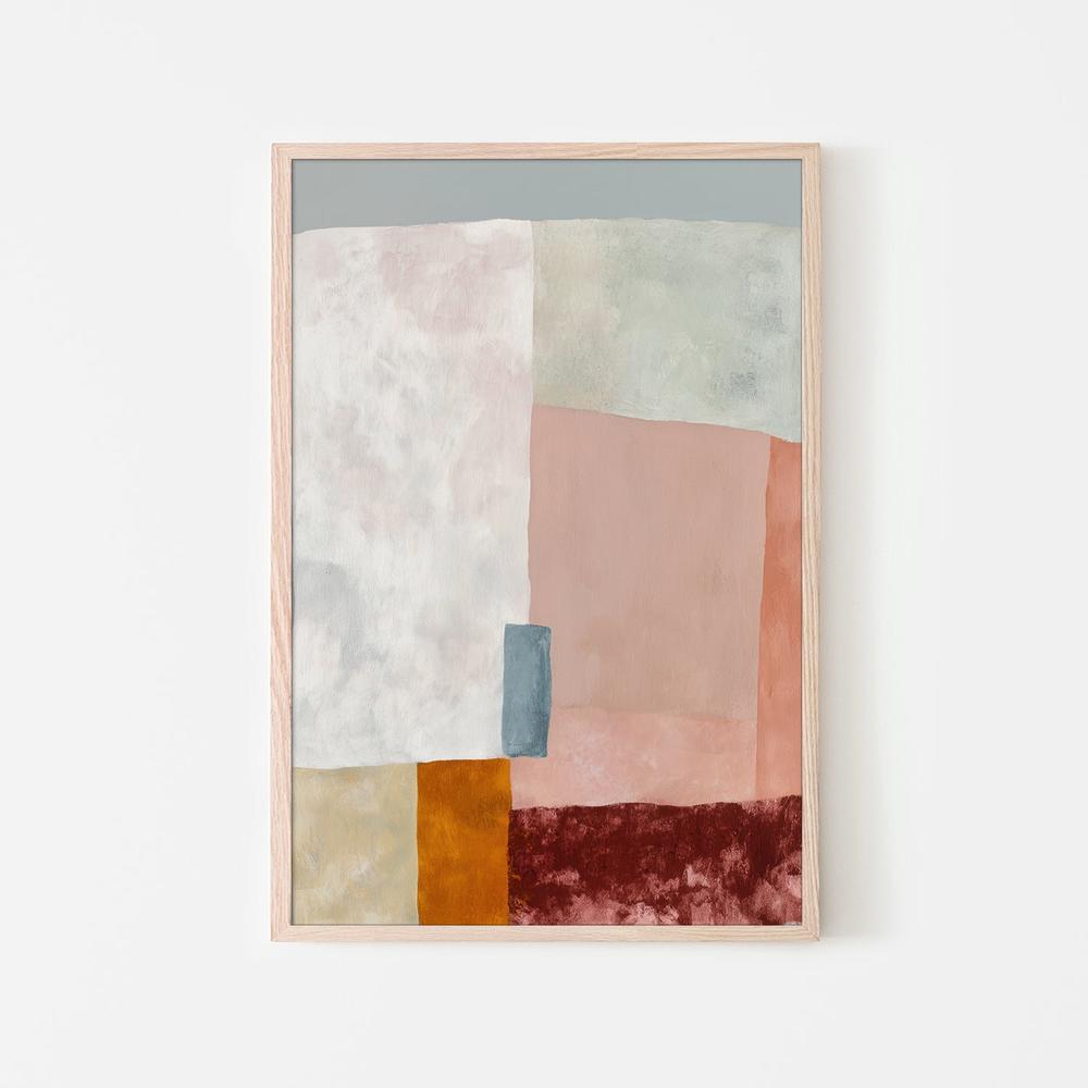 Abstract Soft Blocks-by-Jordão de Abreu-wall-art-print-canvas-poster-framed-Gioia