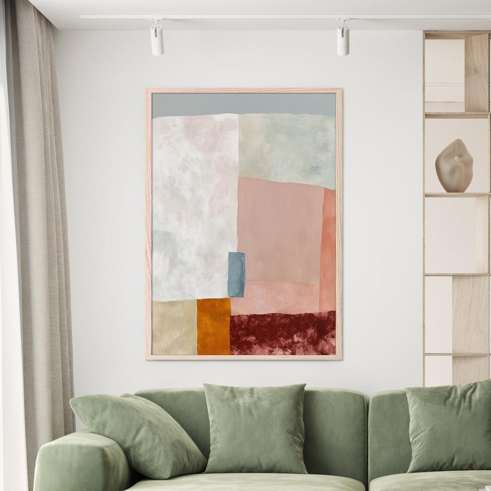 Abstract Soft Blocks-by-Jordão de Abreu-wall-art-print-canvas-poster-framed-Gioia