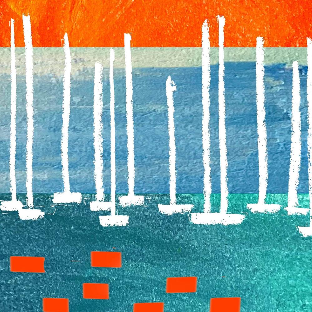 Abstract Sunset Seascape-by-Alex Nereuta-wall-art-print-canvas-poster-framed-Gioia