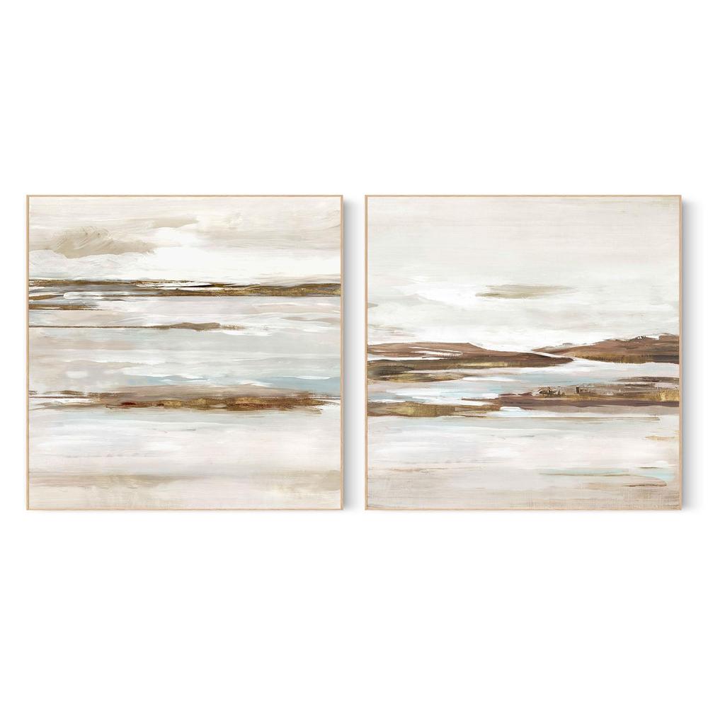 Abstract Tides of the Coast, Style A & B, Set Of 2-by-Lera-wall-art-print-canvas-poster-framed-Gioia