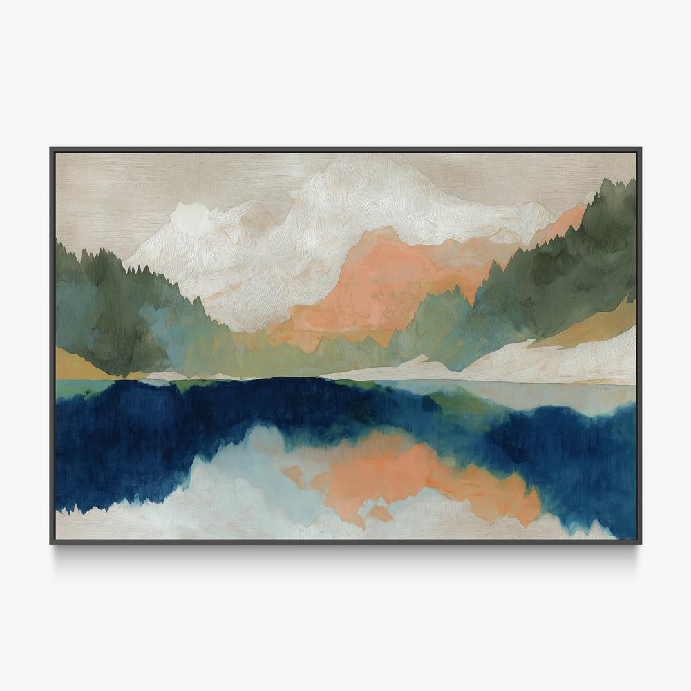Alpine Autumn Lake Reflection-by-Jordão de Abreu-wall-art-print-canvas-poster-framed-Gioia