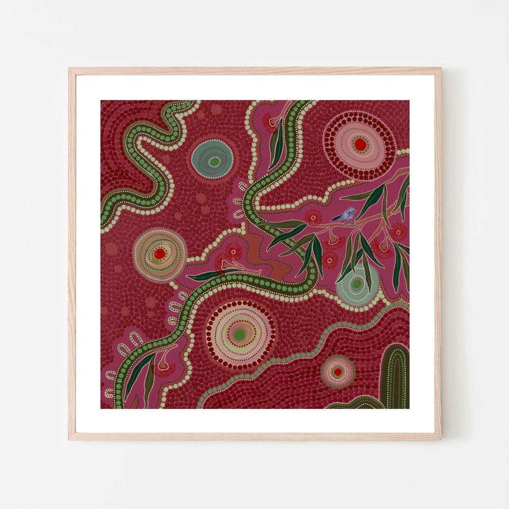 Among the um Leaves-by-Domica Hill-wall-art-print-canvas-poster-framed-Gioia
