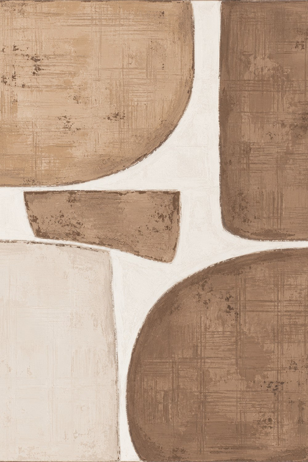 Neutral abstract organic geometric blocks, style B