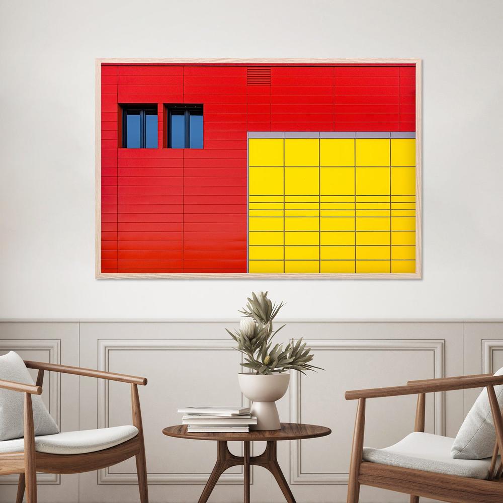 Architectural Color Block-by-Roland M Schwerdtfeger-wall-art-print-canvas-poster-framed-Gioia