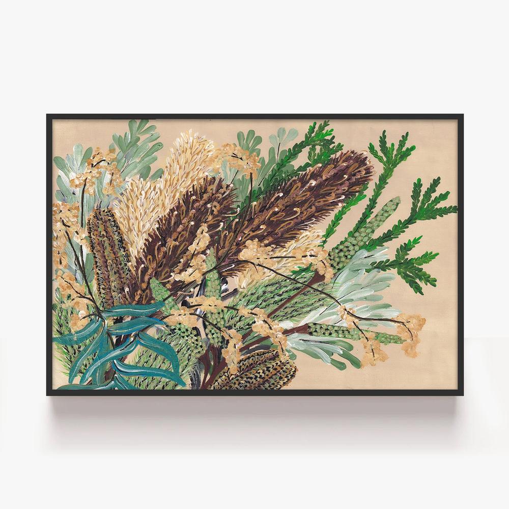 Australia Native Bunch, Style B-by-Lisa Schmidt-wall-art-print-canvas-poster-framed-Gioia
