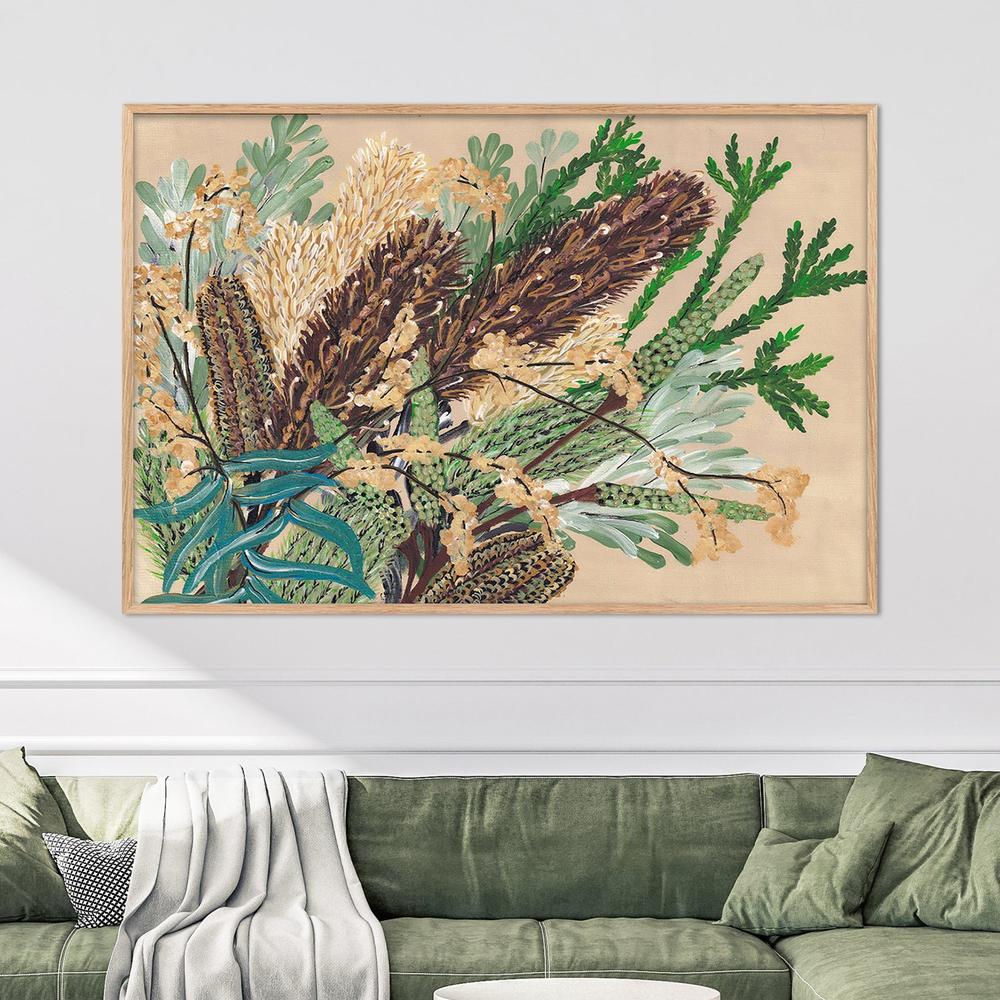 Australia Native Bunch, Style B-by-Lisa Schmidt-wall-art-print-canvas-poster-framed-Gioia