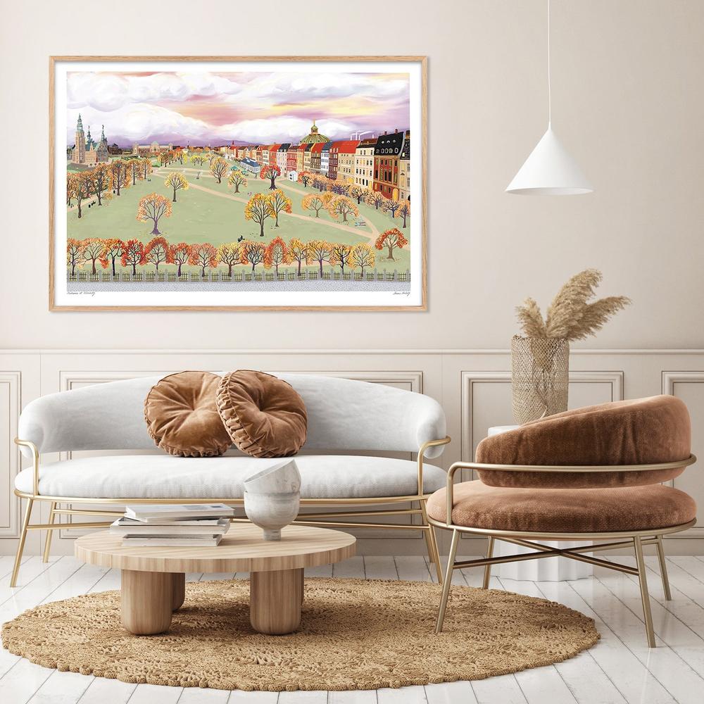 Autumnat Rosenborg-by-Emma Forsberg-wall-art-print-canvas-poster-framed-Gioia