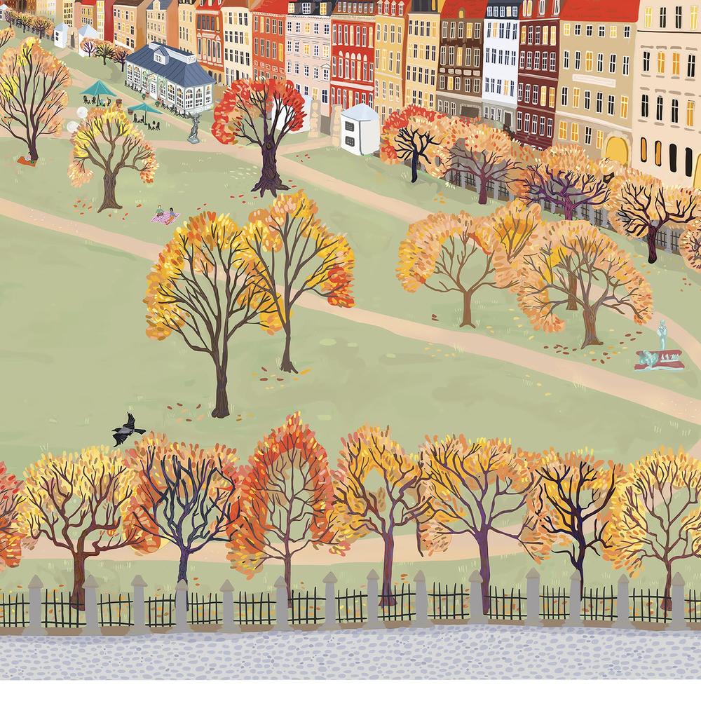 Autumnat Rosenborg-by-Emma Forsberg-wall-art-print-canvas-poster-framed-Gioia