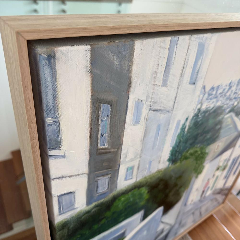 St Ives Fisherman Cottages. Original hand-painted artwork by Meredith Howse