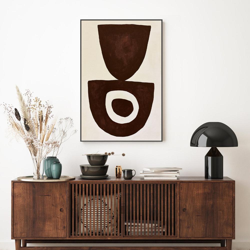 Balance in Brown-by-Lady Hana-wall-art-print-canvas-poster-framed-Gioia