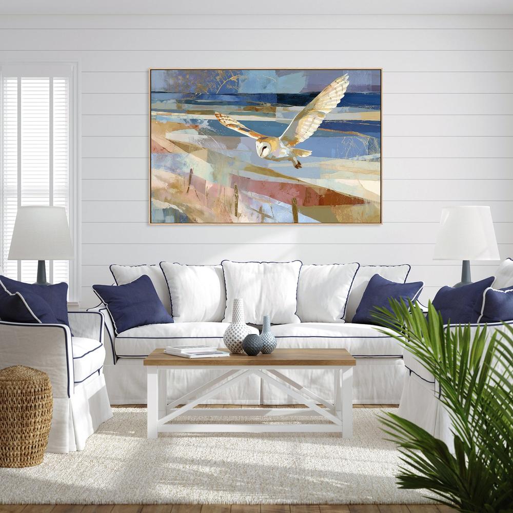 Barn Owl Gliding Over Countryside-by-Jordão de Abreu-wall-art-print-canvas-poster-framed-Gioia
