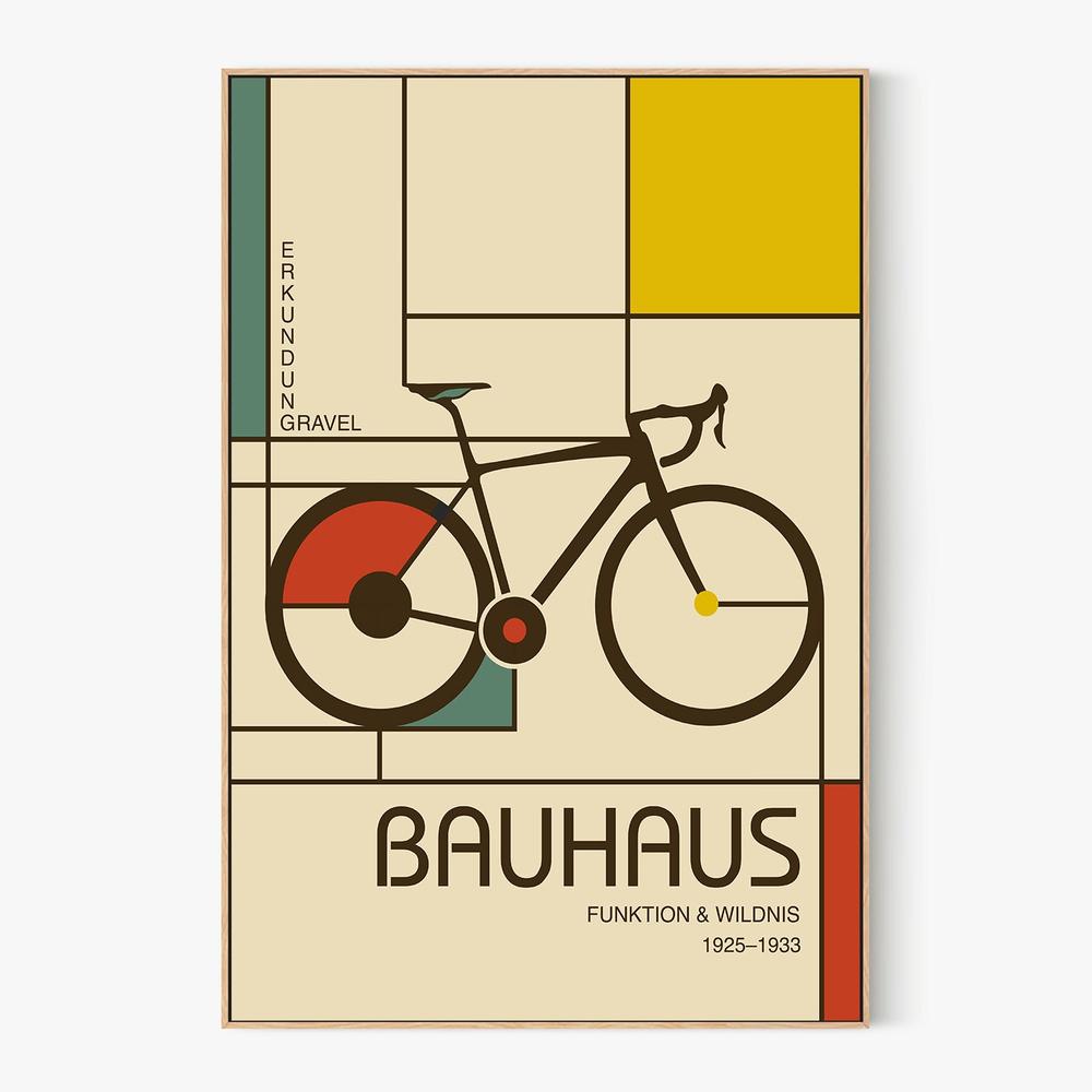 Bauhaus Bike Exploration-by-Fadil Roze-wall-art-print-canvas-poster-framed-Gioia