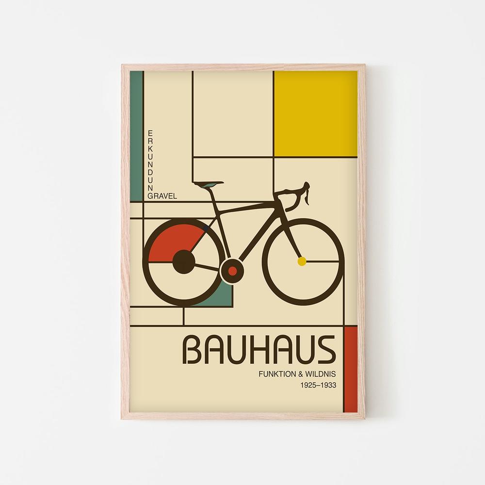 Bauhaus Bike Exploration-by-Fadil Roze-wall-art-print-canvas-poster-framed-Gioia