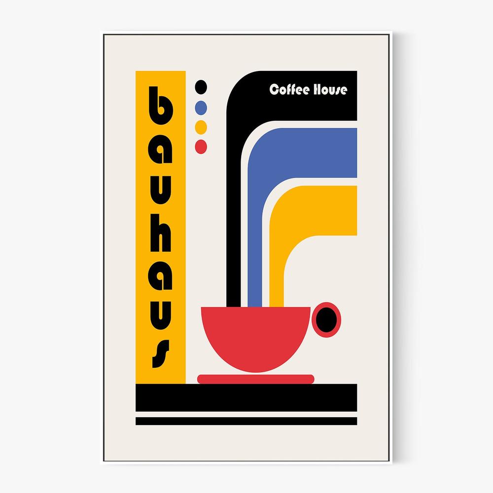 Bauhaus Coffee House-by-Retrodrome-wall-art-print-canvas-poster-framed-Gioia