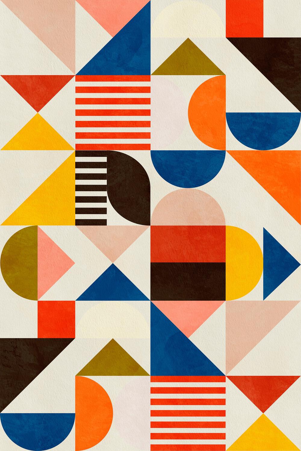 Bauhaus Fun-by-Ana Rut Bre-wall-art-print-canvas-poster-framed-Gioia