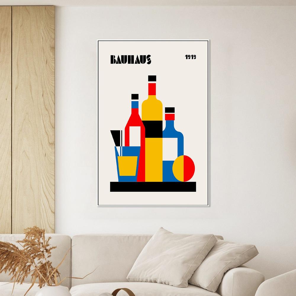 Bauhaus Geometric Still Life-by-Retrodrome-wall-art-print-canvas-poster-framed-Gioia