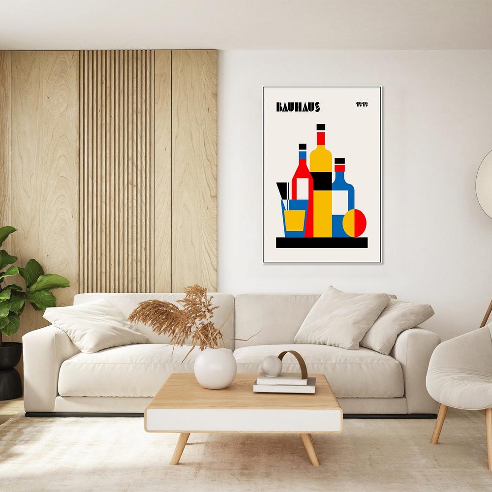 Bauhaus Geometric Still Life-by-Retrodrome-wall-art-print-canvas-poster-framed-Gioia