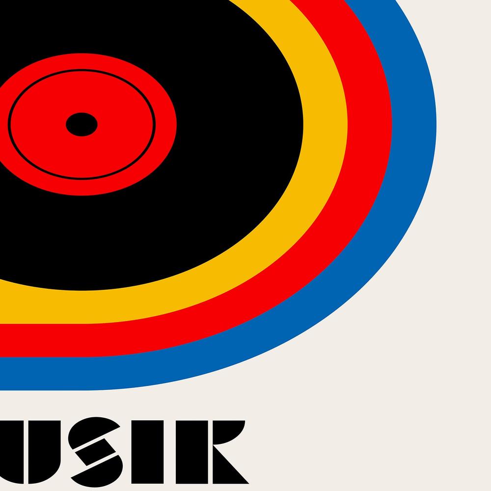 Bauhaus Music Record-by-Retrodrome-wall-art-print-canvas-poster-framed-Gioia