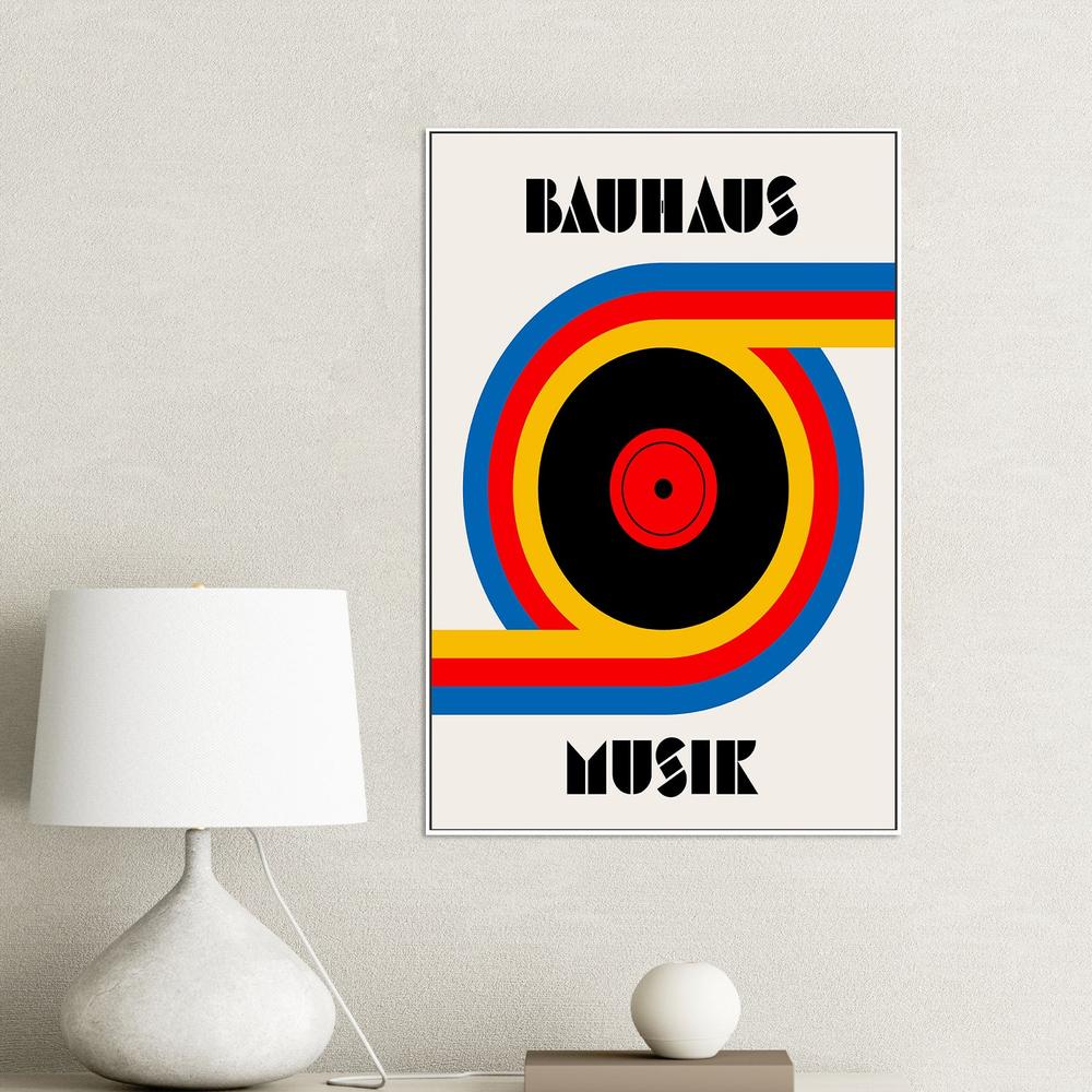 Bauhaus Music Record-by-Retrodrome-wall-art-print-canvas-poster-framed-Gioia