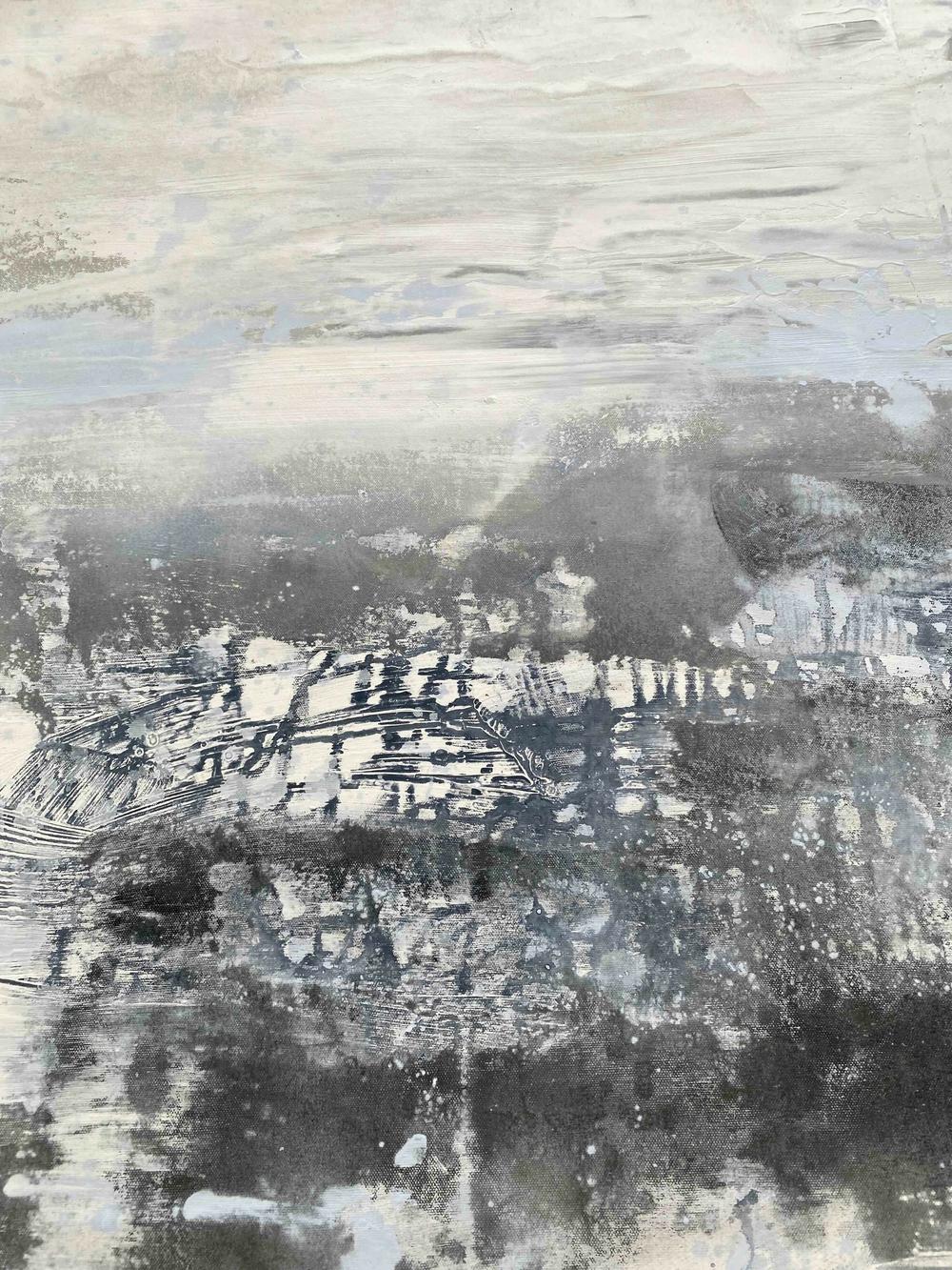 White Wash With Blue
