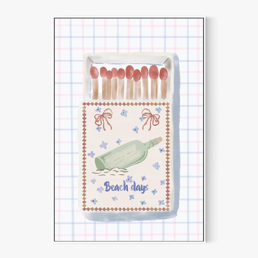 Beach Days Matchbox-by-Radhika Modi-wall-art-print-canvas-poster-framed-Gioia