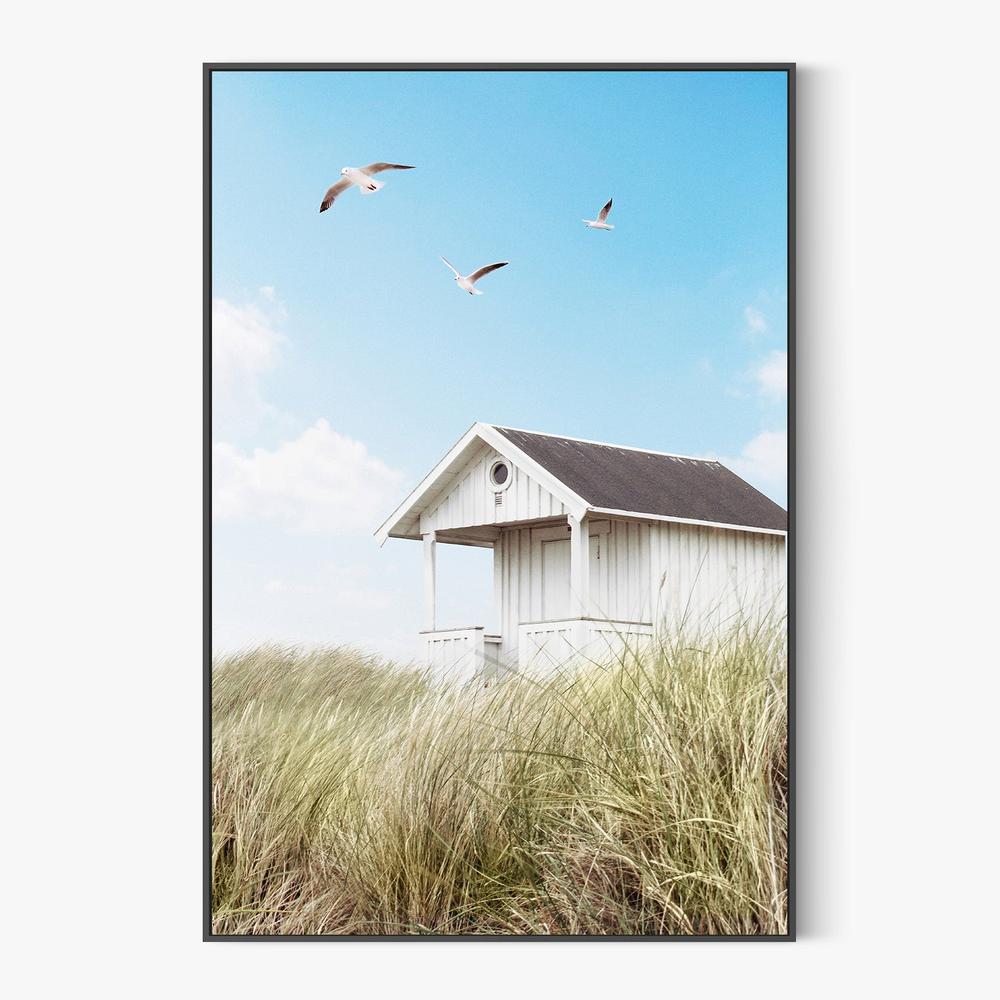 Beach Hut-by-Gal Pittel-wall-art-print-canvas-poster-framed-Gioia