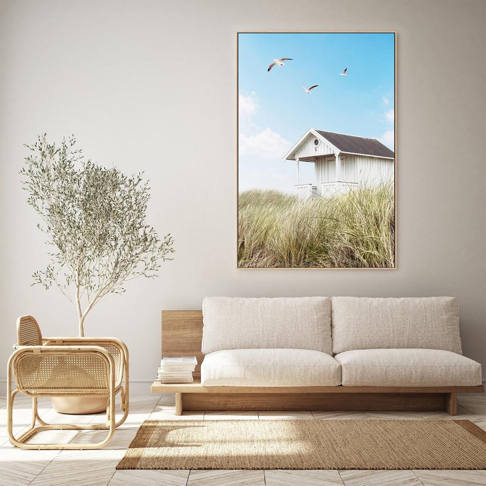 Beach Hut-by-Gal Pittel-wall-art-print-canvas-poster-framed-Gioia