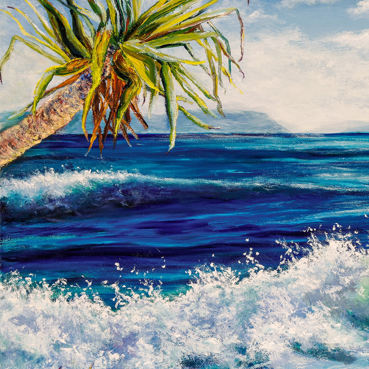 Beyond The Pandanus Palms-by-Sharon DeSailly-wall-art-print-canvas-poster-framed-Gioia