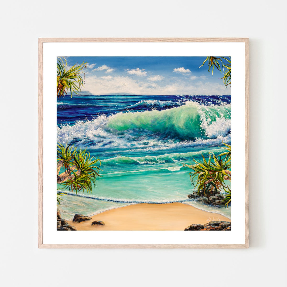 Beyond The Pandanus Palms-by-Sharon DeSailly-wall-art-print-canvas-poster-framed-Gioia