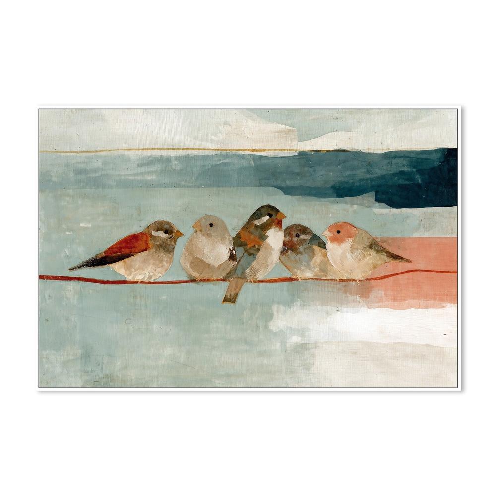 Birds on a Wire-by-Chromatic Storm Studio-wall-art-print-canvas-poster-framed-Gioia