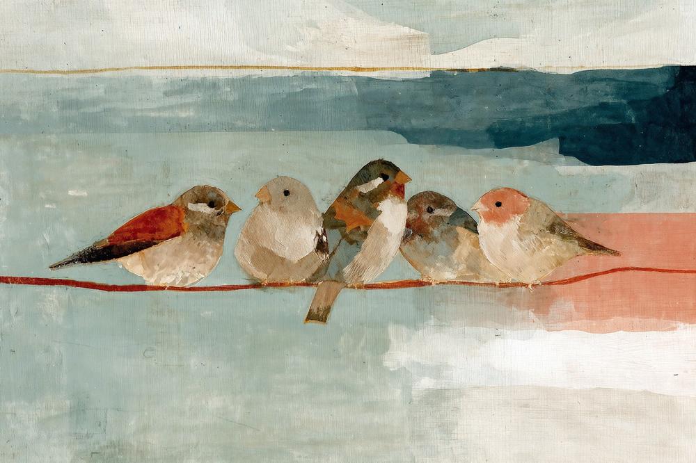 Birds on a Wire-by-Chromatic Storm Studio-wall-art-print-canvas-poster-framed-Gioia