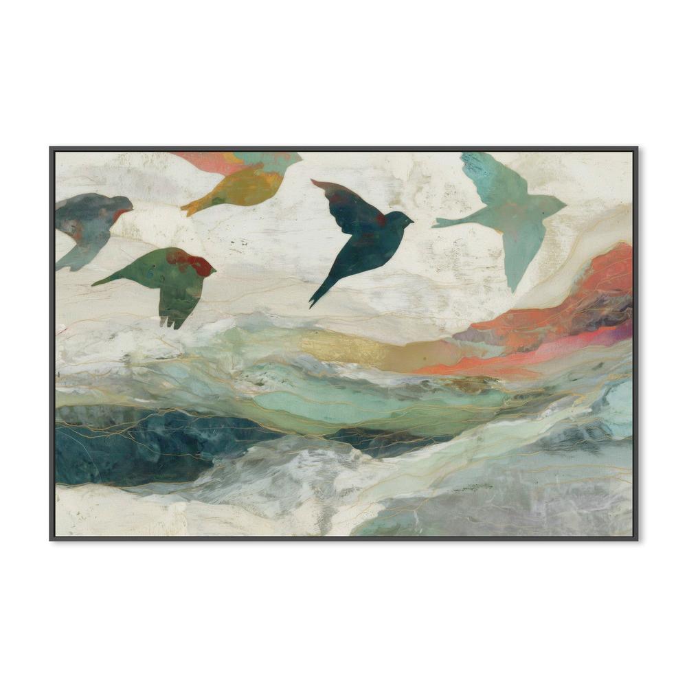 Birds Over Golden Hills-by-Chromatic Storm Studio-wall-art-print-canvas-poster-framed-Gioia